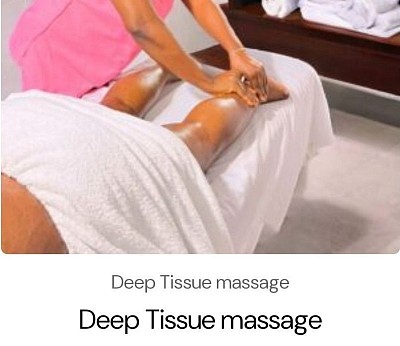 Deep Tissue Massage is a therapeutic technique focused on realigning deeper layers of muscles and connective tissue. It's especially helpful for chronic aches and pains and areas like:  Neck  Upper back  Lower back  Leg muscles  Tight shoulders