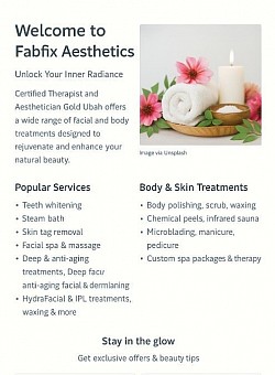 We are one stop beauty and wellness clinic